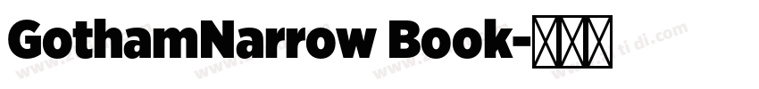 GothamNarrow Book字体转换